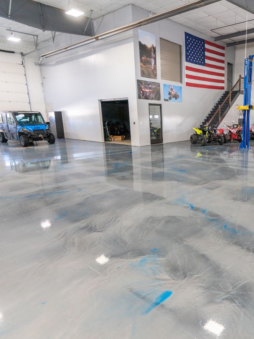 Metallic-industrial-flooring-northwest-arkansas Metallic industrial flooring in Northwest Arkansas. PaceX Coatings.